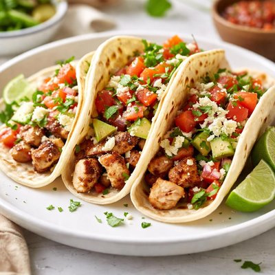Chicken soft taco