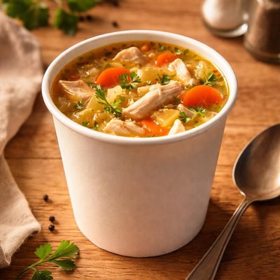 Chicken soup cup