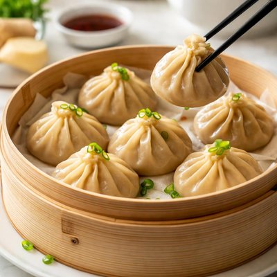 Chicken soup dumplings