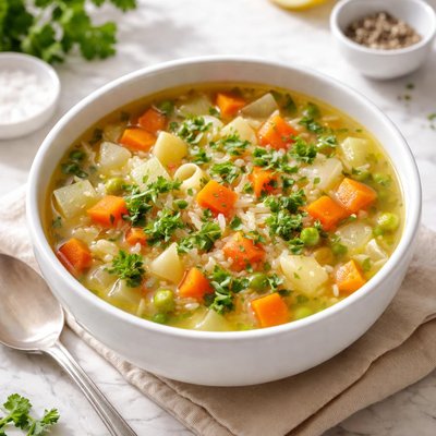 Chicken soup without meat