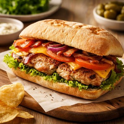 Chicken steak sandwich