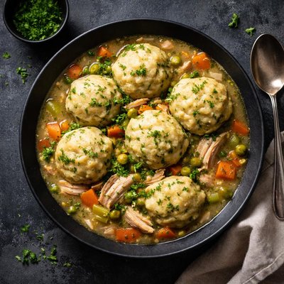 Chicken stew dumpling