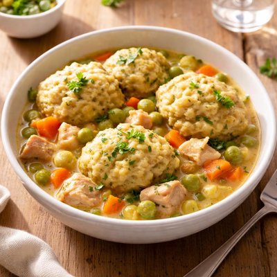 Chicken stew with dumplings