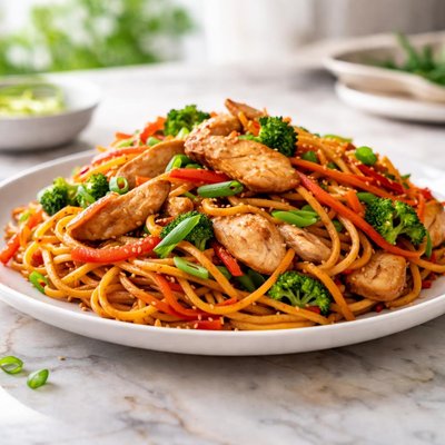Chicken stir fried chowmein