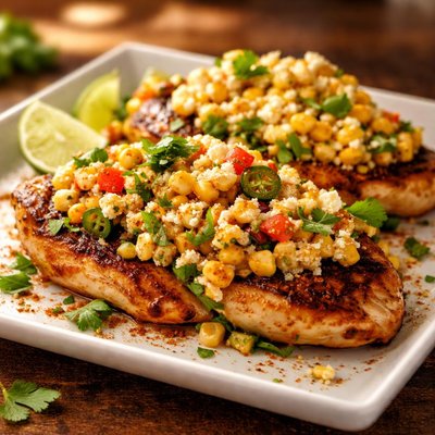 Chicken street corn
