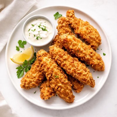 Chicken strip from just burger