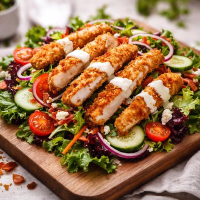 Chicken strip salad