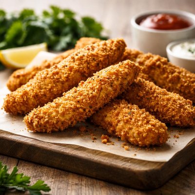 Chicken strips baked