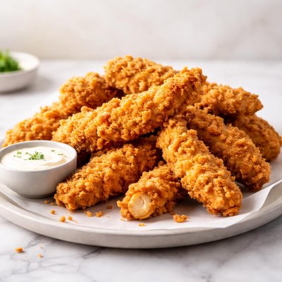 Chicken strips fried
