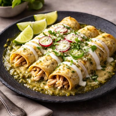 Chicken suiza enchiladas