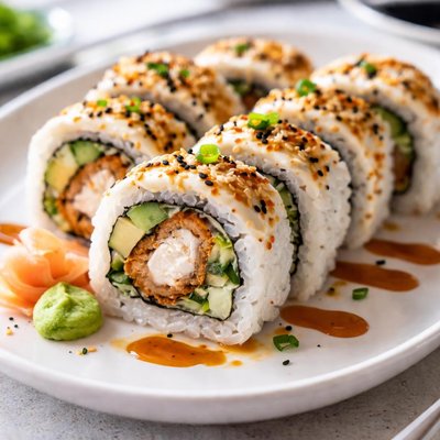 Chicken sushi roll
