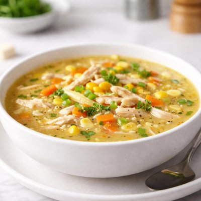 Chicken sweet corn soup