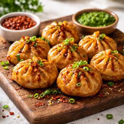 Chicken szechuan momo