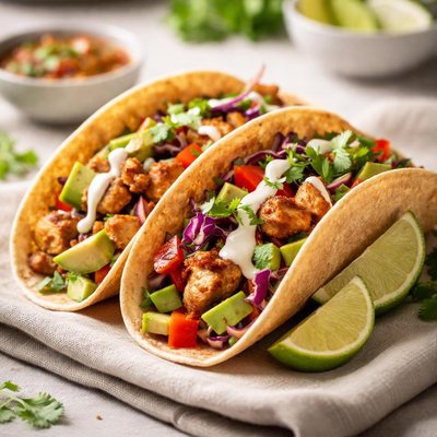 Chicken taco wheat