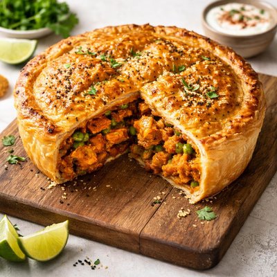 Chicken tandoori pie