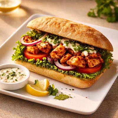 Chicken tandoori sandwich
