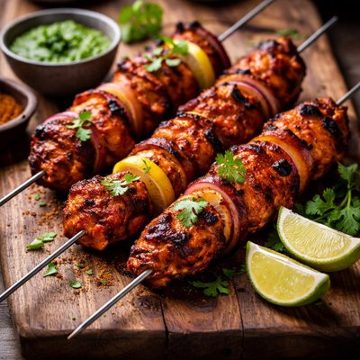 Chicken tandori skewer