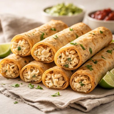 Chicken taquito with cream cheese