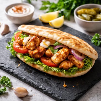 Chicken tawook sandwich