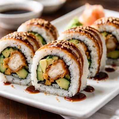 Chicken tempura roll