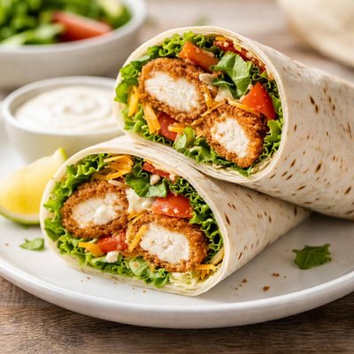 Chicken tender wrap