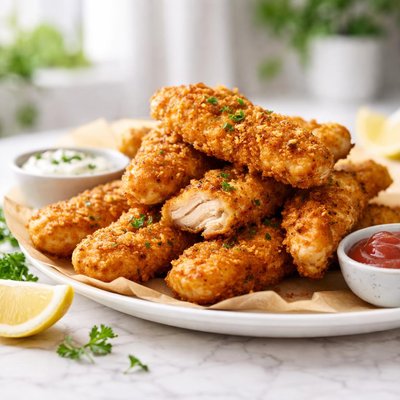Chicken tenderloin fritters