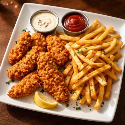 Chicken tenders and fries yard house