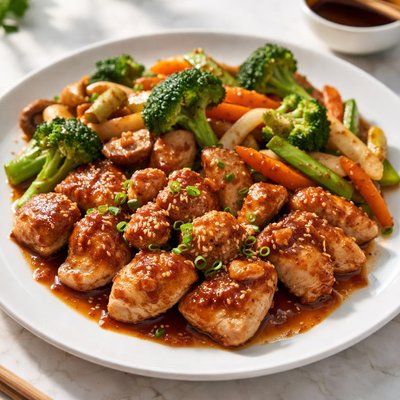 Chicken teppanyaki