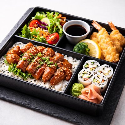 Chicken teriyaki bento box