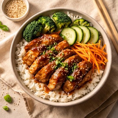 Chicken teriyaki rice bowl