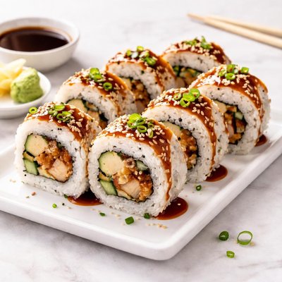 Chicken teriyaki roll