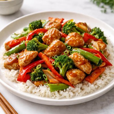 Chicken teriyaki stirfry