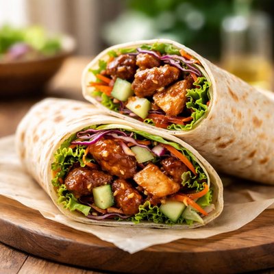 Chicken terriyaki wrap