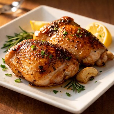 Chicken thigh cooked