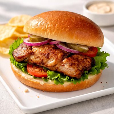 Chicken thigh sandwich