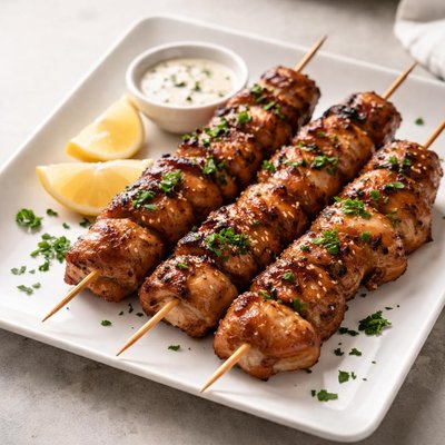 Chicken thigh skewers