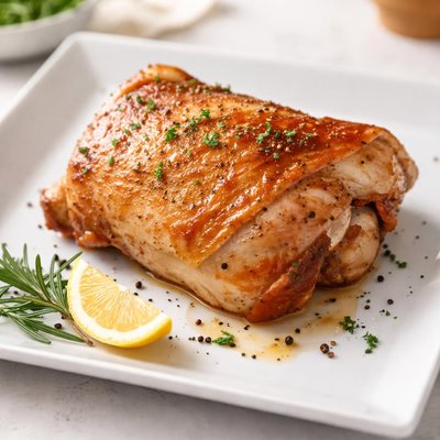 Chicken thigh with skin and bone