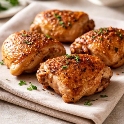 Chicken thighs bone in with skin