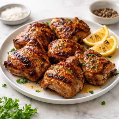 Chicken thighs grilled