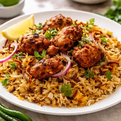 Chicken tikka biryani