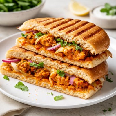 Chicken tikka panini