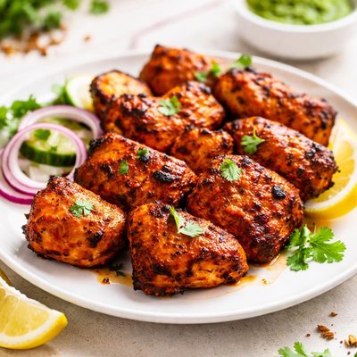 Chicken tikka pieces