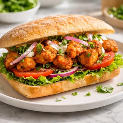 Chicken tikka sandwich