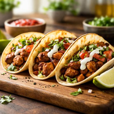 Chicken tikka taco