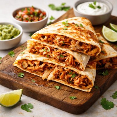 Chicken tinga quesadilla