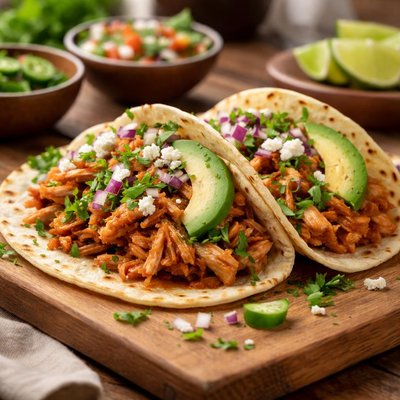 Chicken tinga taco