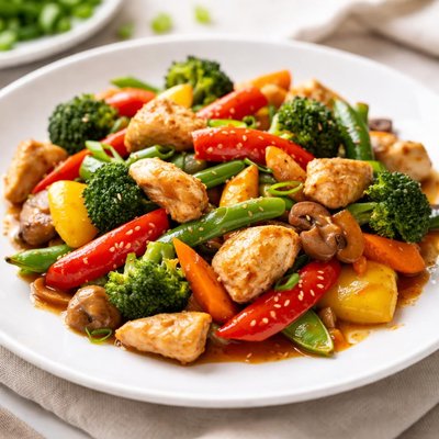 Chicken vegetable stir fry