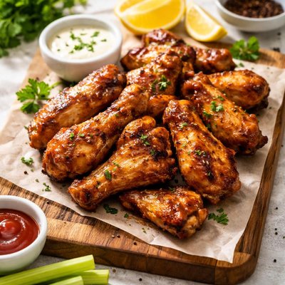 Chicken wings baked