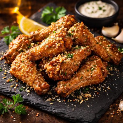 Chicken wings garlic parmesan