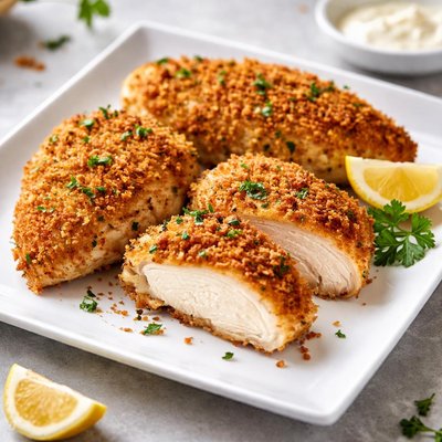 Chicken with breadcrumbs